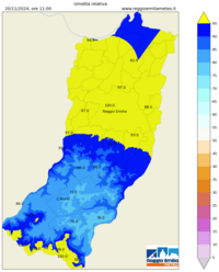 Mappa interpolata rel_hum