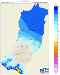 Mappa interpolata rel_hum