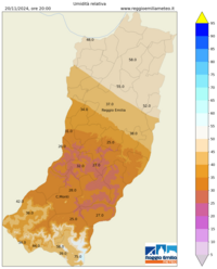 Mappa interpolata rel_hum