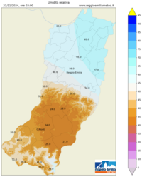 Mappa interpolata rel_hum