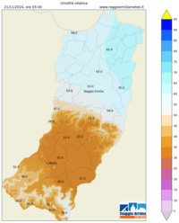 Mappa interpolata rel_hum