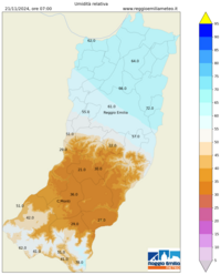 Mappa interpolata rel_hum