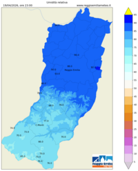 Mappa interpolata rel_hum