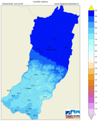 Mappa interpolata rel_hum