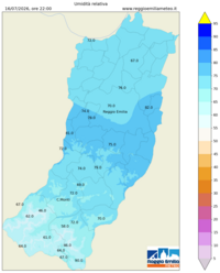 Mappa interpolata rel_hum