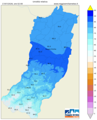 Mappa interpolata rel_hum