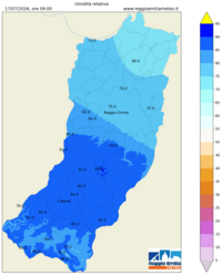 Mappa interpolata rel_hum