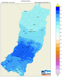 Mappa interpolata rel_hum