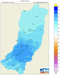 Mappa interpolata rel_hum