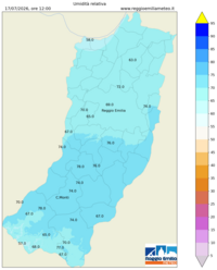 Mappa interpolata rel_hum