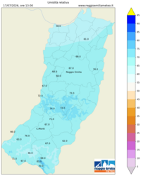 Mappa interpolata rel_hum