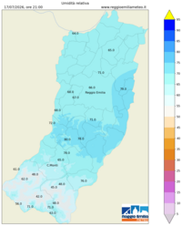 Mappa interpolata rel_hum