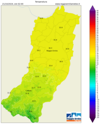 Mappa interpolata temp_val