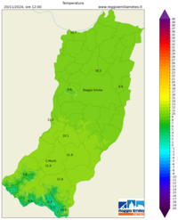 Mappa interpolata temp_val