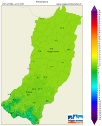 Mappa interpolata temp_val