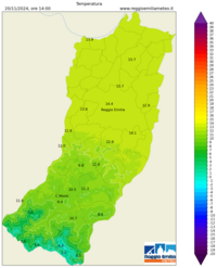 Mappa interpolata temp_val