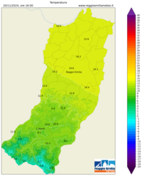 Mappa interpolata temp_val