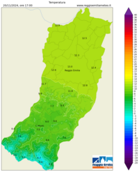 Mappa interpolata temp_val