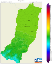 Mappa interpolata temp_val