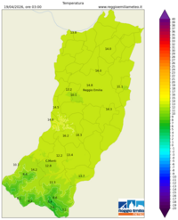 Mappa interpolata temp_val