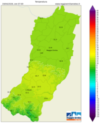 Mappa interpolata temp_val
