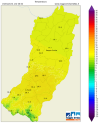 Mappa interpolata temp_val