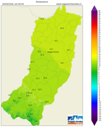 Mappa interpolata temp_val