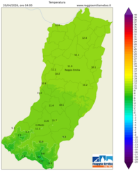 Mappa interpolata temp_val
