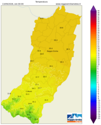 Mappa interpolata temp_val