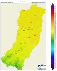 Mappa interpolata temp_val
