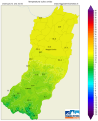 Mappa interpolata temp_wet_bulb