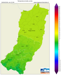 Mappa interpolata temp_wet_bulb