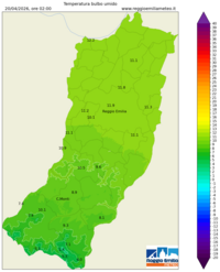 Mappa interpolata temp_wet_bulb