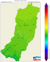 Mappa interpolata temp_wet_bulb