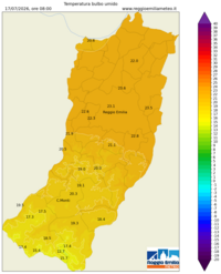 Mappa interpolata temp_wet_bulb