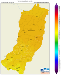 Mappa interpolata temp_wet_bulb