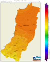 Mappa interpolata temp_wet_bulb