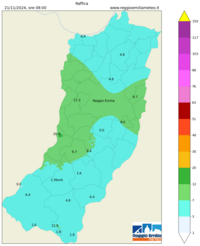 Mappa interpolata wind_gust