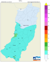 Mappa interpolata wind_gust