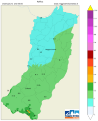 Mappa interpolata wind_gust
