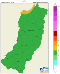 Mappa interpolata wind_gust