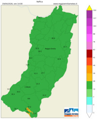 Mappa interpolata wind_gust