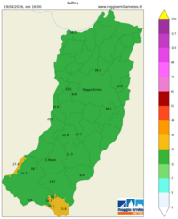 Mappa interpolata wind_gust