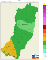 Mappa interpolata wind_gust