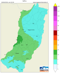 Mappa interpolata wind_gust