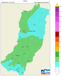 Mappa interpolata wind_gust