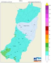 Mappa interpolata wind_gust