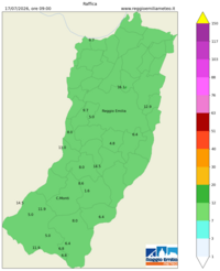 Mappa interpolata wind_gust
