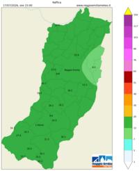 Mappa interpolata wind_gust